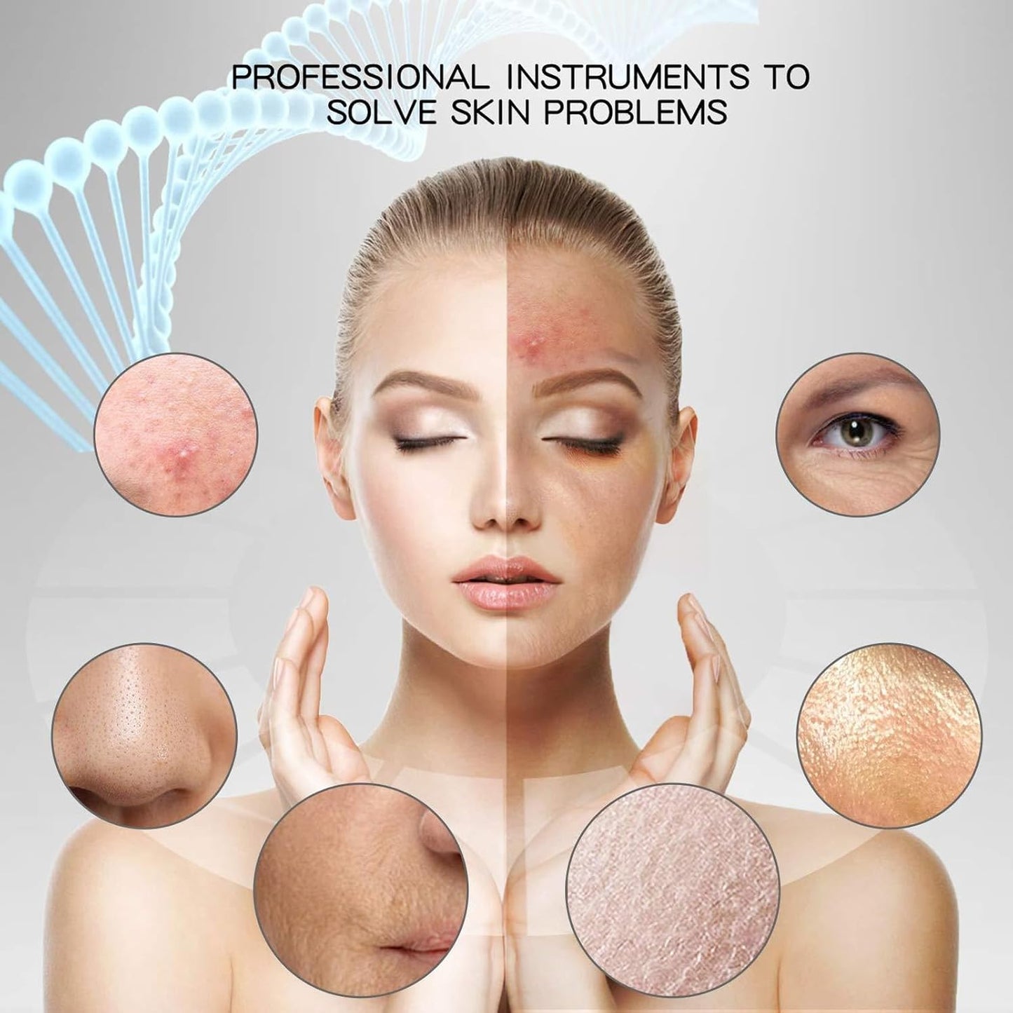 3-in-1 Ultrasonic Facial Skin Scrubber – Lifting, Moisturizing & Cleansing