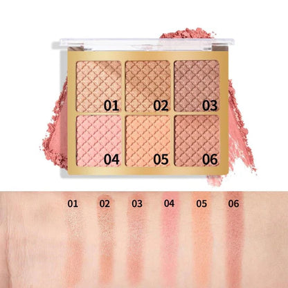 6 Color Square Face Palette