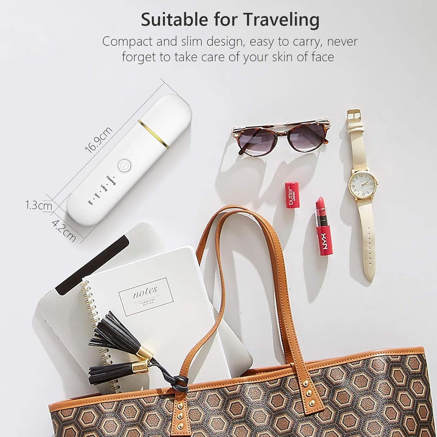 3-in-1 Ultrasonic Facial Skin Scrubber – Lifting, Moisturizing &amp; Cleansing