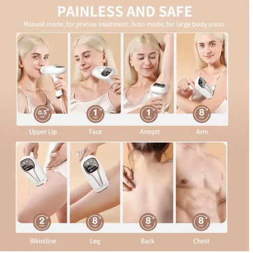 Babyverse IPL Laser Hair Removal Device – Permanent Painless Hair Remover for Women & Men