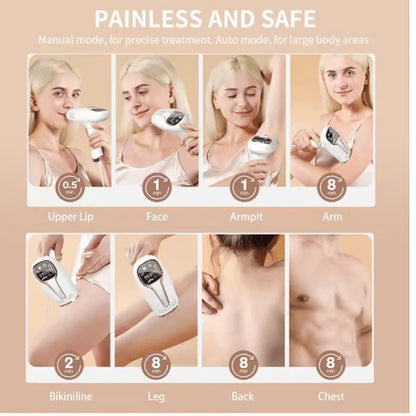 Babyverse IPL Laser Hair Removal Device – Permanent Painless Hair Remover for Women & Men