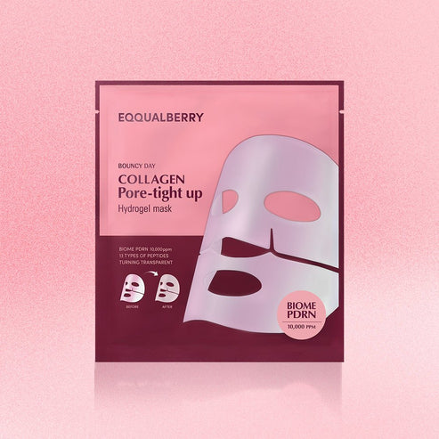 Equal Berry Bouncy Day Collagen Glow Up Hydrogel Mask