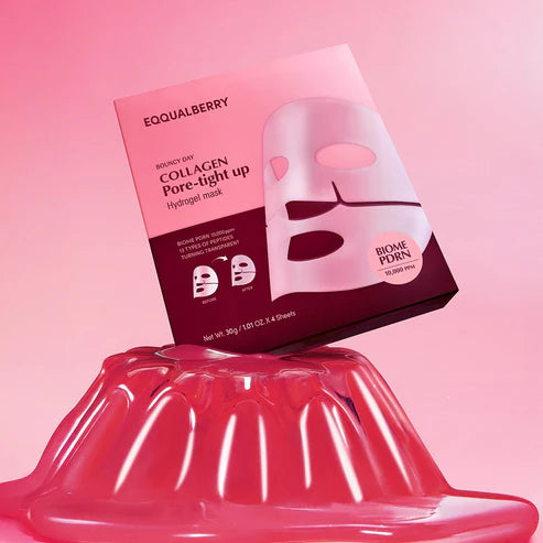 Equal Berry Bouncy Day Collagen Glow Up Hydrogel Mask