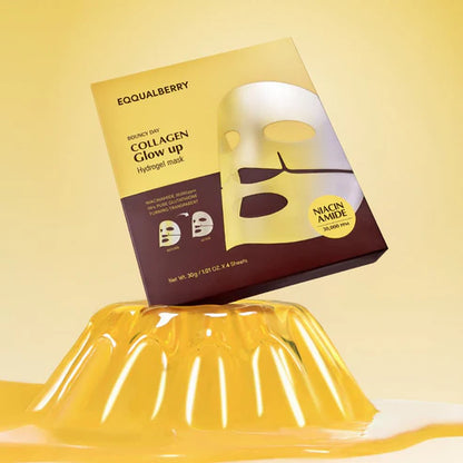 Equal Berry Bouncy Day Collagen Glow Up Hydrogel Mask