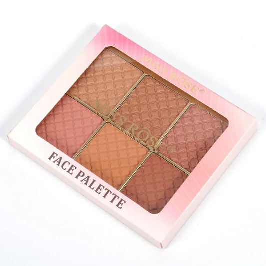 6 Color Square Face Palette